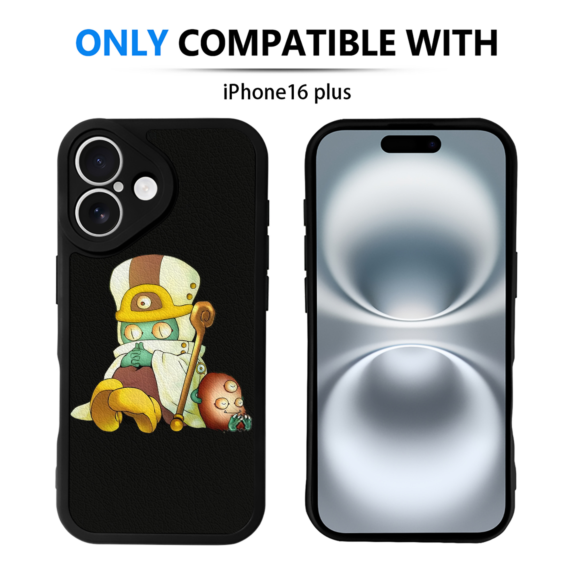 遊☆戯☆王 Yu-Gi-Oh! 【iPhone 16シリーズ対応】シリコンスマホケース（レザー調） 材質：シリコン